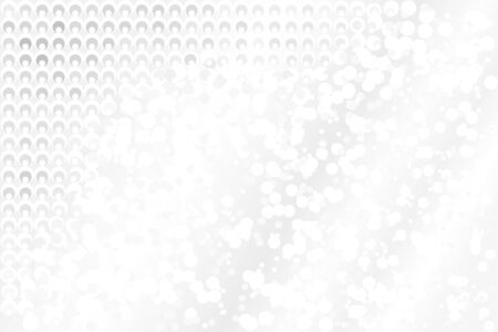Abstract white and gray gradient background of round objects, similar to marble floor. Vector illustration. Can be used as background, backdrop in graphic design, or print on tile, fabric, etc.のイラスト素材