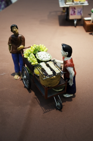 Toy model that mimics the culture of Thailand.の写真素材