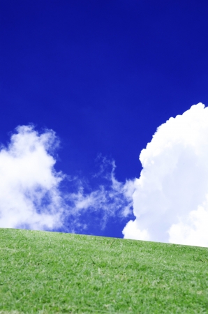 Set against the prairie sky の写真素材