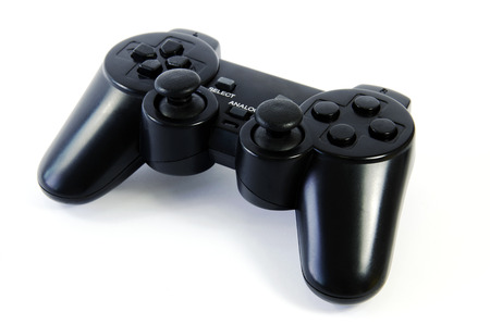 Joystick controls, black with a white background 