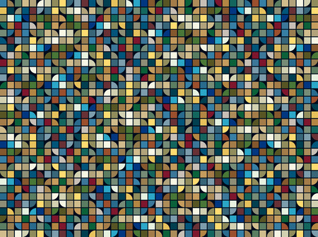 A rectangular shape backdrop curve colorful colors.のイラスト素材