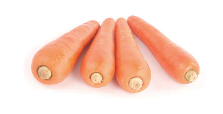 Organic carrot isolate on a white background.の写真素材