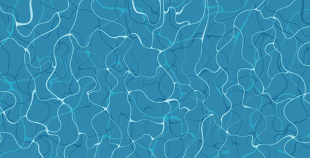 Swimming pool background with water surface and shadow.のイラスト素材