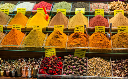 Inside the Grand Bazaar in Istanbul. High quality photoの写真素材