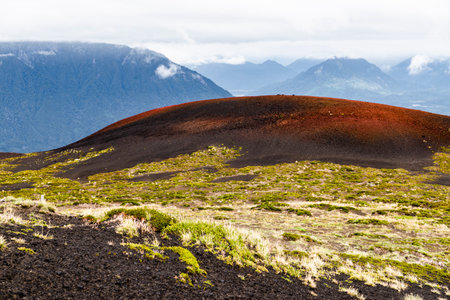 In the same Osorno Volcano - Chile. High quality photoの写真素材