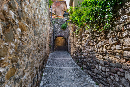 Besalu is a town in the region of Garrotxa, in Girona, Catalonia, Spain. High quality photoの写真素材