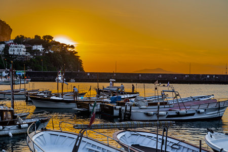 The wonderful island of Capri, amalfi coast, bay of naples, italy. High quality photo