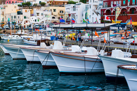 The wonderful island of Capri, amalfi coast, bay of naples, italy. High quality photoの写真素材