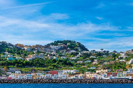 The wonderful island of Capri, amalfi coast, bay of naples, italy. High quality photoの写真素材