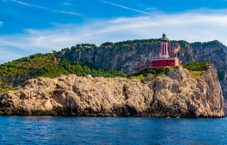 The wonderful island of Capri, amalfi coast, bay of naples, italy. High quality photoの写真素材