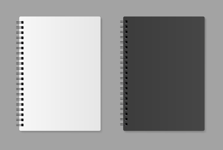 Realistic blank notebook - stock vector.のイラスト素材