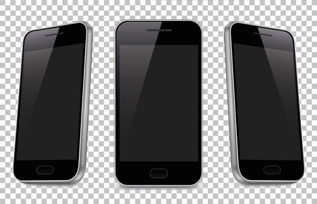 Smartphone realistic to isolate background - vector.のイラスト素材