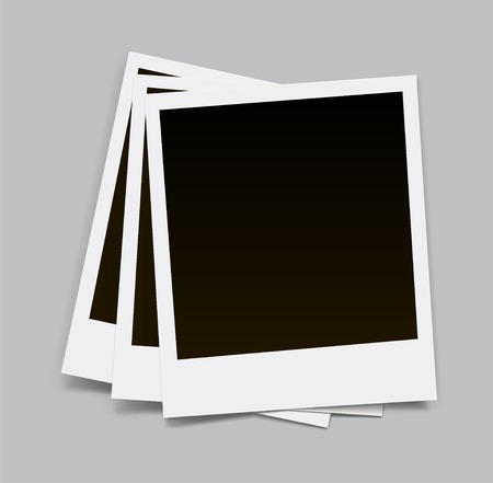 Photo frame with shadow on an isolated background stock vector.のイラスト素材