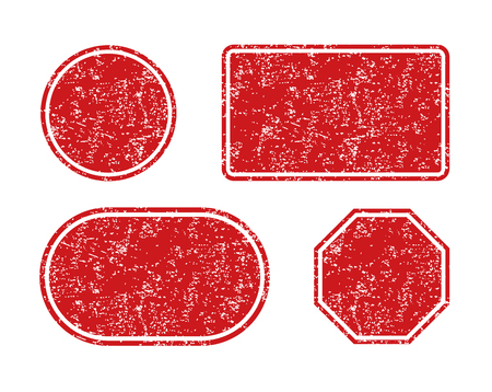 A set of empty stamps stock vector.のイラスト素材