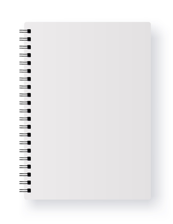 Realistic blank  spiral notebook.のイラスト素材