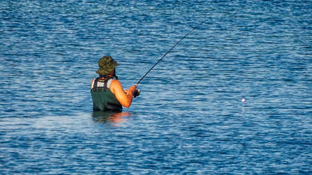 Fishing in the sea