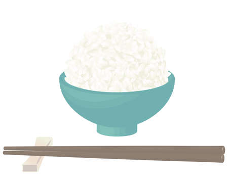 I'm using a new rice Oisu vector illustrationのイラスト素材