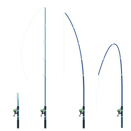 Deformed rough cute rabbit vector illustration setのイラスト素材