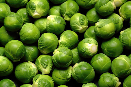 Brussels sprouts as textureの素材