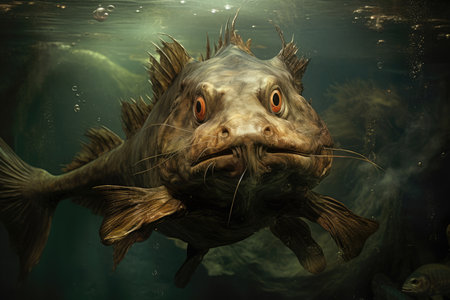 Catfish as backgroundの素材