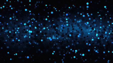 Blue Spots on Black Backgroundの素材