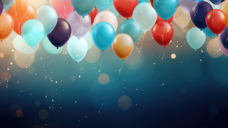 Festive Background with Balloonsの素材