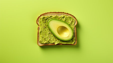 avocado toast. top viewの素材