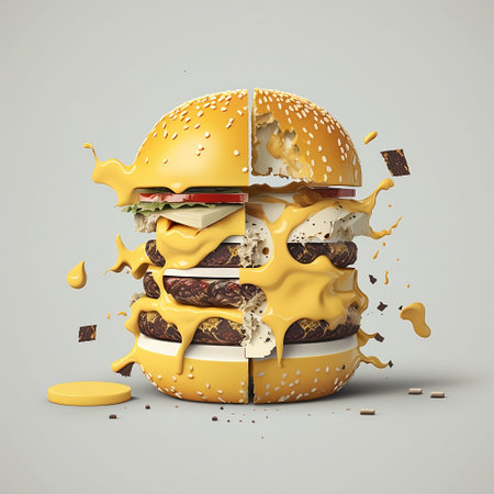 Deconstruction of a cheeseburgerの素材