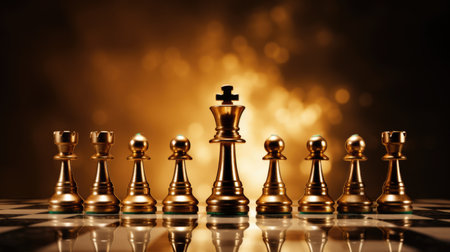 Chess board game concept of business ideas and competition and strategy ideas conceptの素材