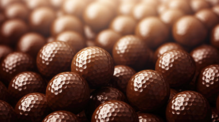 Golf balls background. Close up view of golf balls. Golf concept.の素材