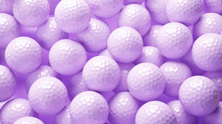 Abstract background of golf balls. 3d rendering, 3d illustration.の素材