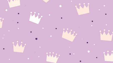 Crowns seamless pattern. Vector illustration. Royal background. Princess theme.の素材
