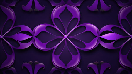 Abstract background with purple floral ornament. Vector illustration.の素材