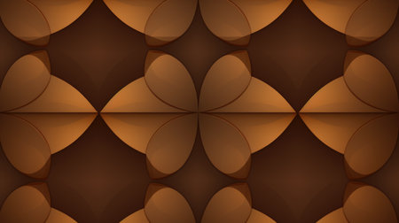 Abstract brown background with a pattern in the form of a flower.の素材