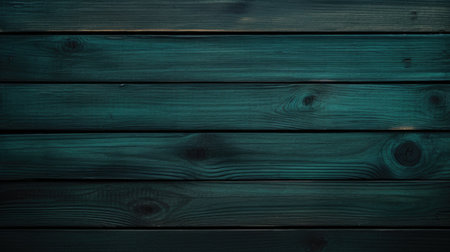 Wooden background or texture. Green wooden planks. Horizontal boards.の素材
