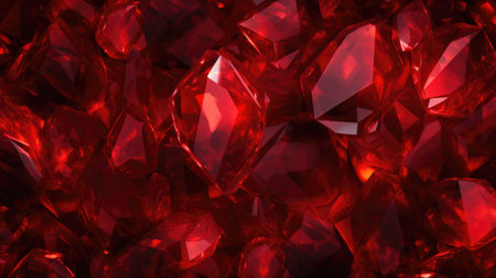 Red diamonds background. 3D illustration. 3D CG. High resolution.の素材