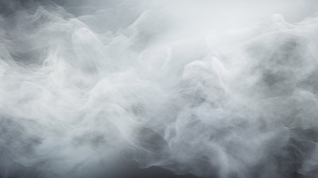 Fog or smoke isolated on black background. Abstract background. Design element.の素材