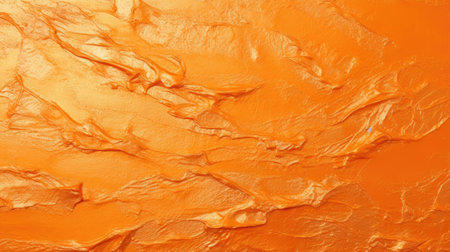 Orange painted wall. Abstract background and texture for design with copy space.の素材