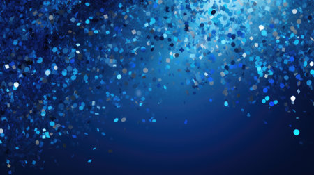 Abstract blue background with bokeh lights and stars. Vector illustration.の素材