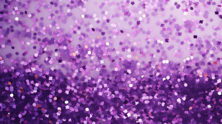 Purple glitter bokeh background. Colorful glitter background.の素材