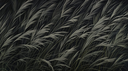 Abstract background of grasses. 3d rendering, 3d illustration.の素材