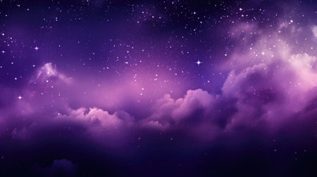 Night sky with clouds and stars as background. Night sky with clouds and stars as backgroundの素材