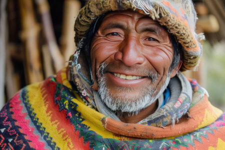 Portrait of an unidentified Nepalese manの素材