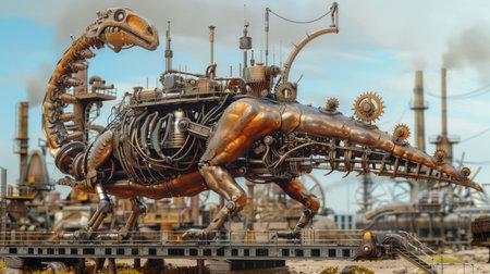 Fragment of the model of the Chernobyl nuclear power plant.の素材