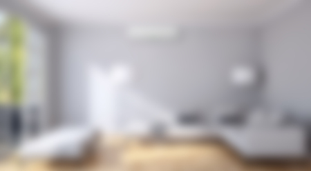 Blurred room, for background use, 3d rendered illustrationの写真素材