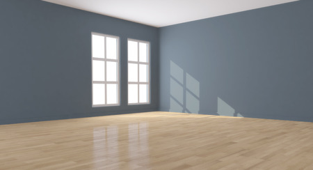 Modern bright interiors. 3d rendered illustrationの写真素材