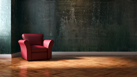 Modern bright interiors. 3d rendered illustrationの写真素材