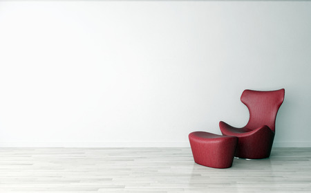 Modern bright interiors 3D rendering illustrationの写真素材