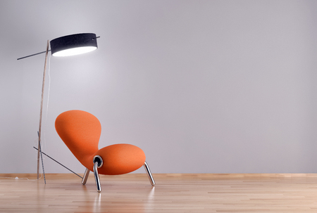 Modern bright interiors 3D rendering illustrationの写真素材