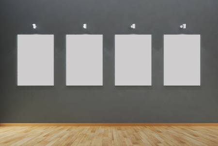 Modern bright interiors empty room 3D rendering 
illustrationの写真素材
